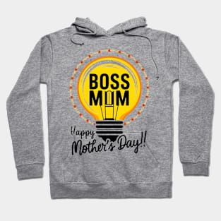 Boss Mom Happy mother's day | Mother's day Mom lover gifts Hoodie